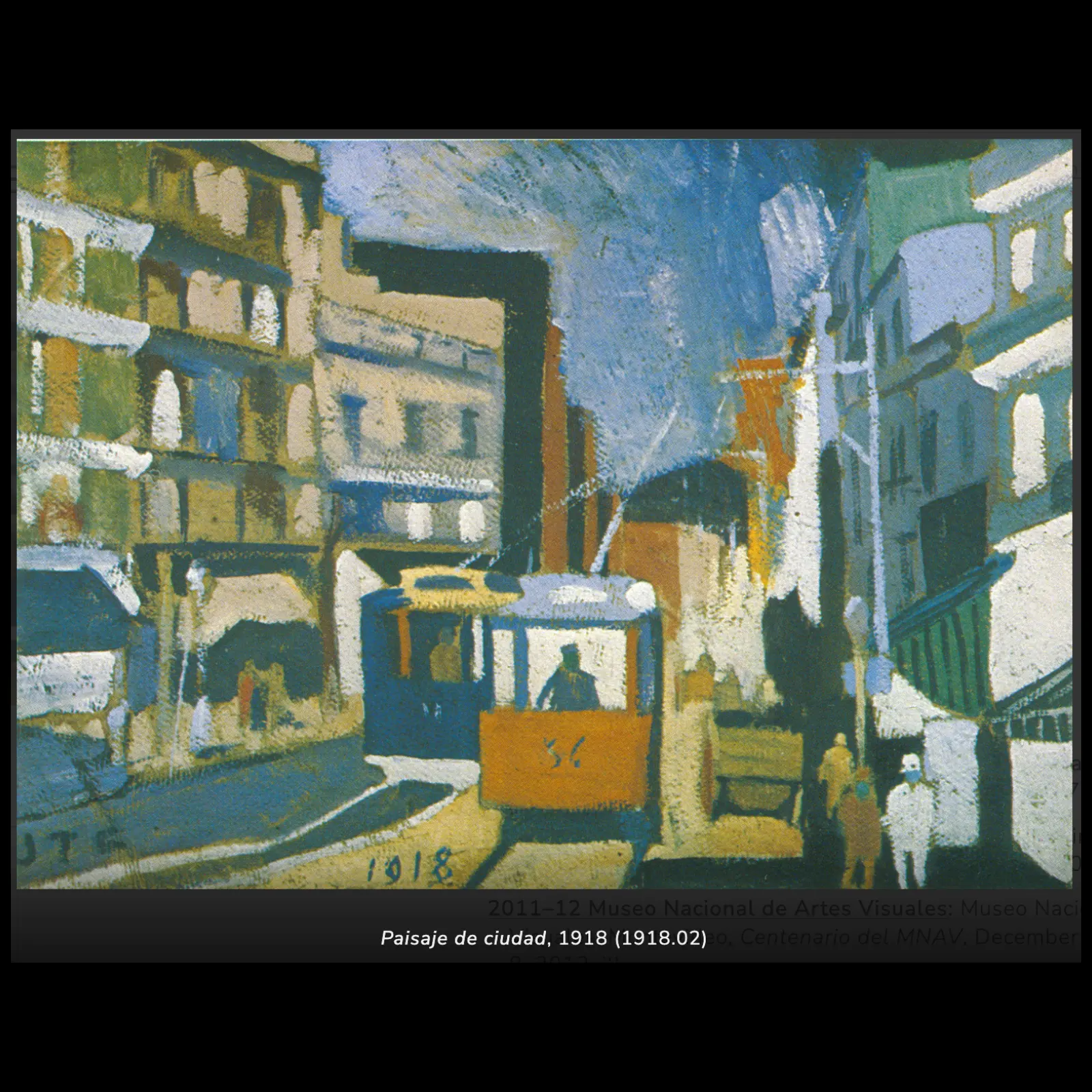Paisaje de ciudad, 1918
